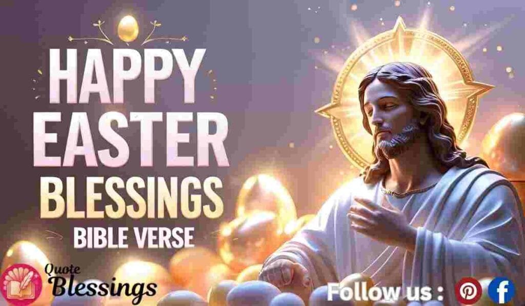 Jesus with Happy Easter blessings.