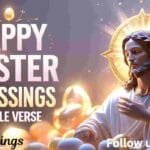 Jesus with Happy Easter blessings.