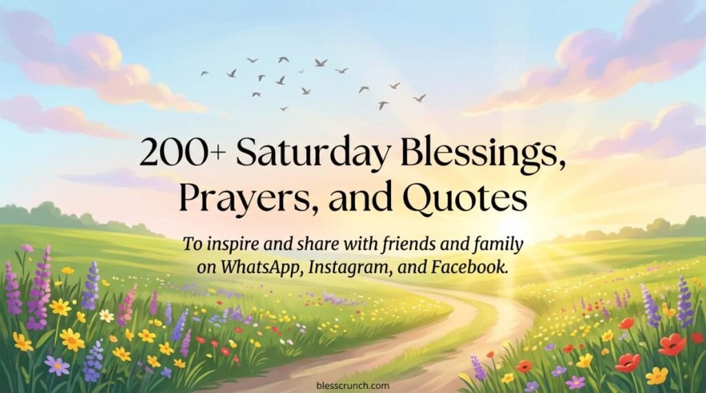 200+ Saturday Blessings and Prayers & Img (2026 Updated)