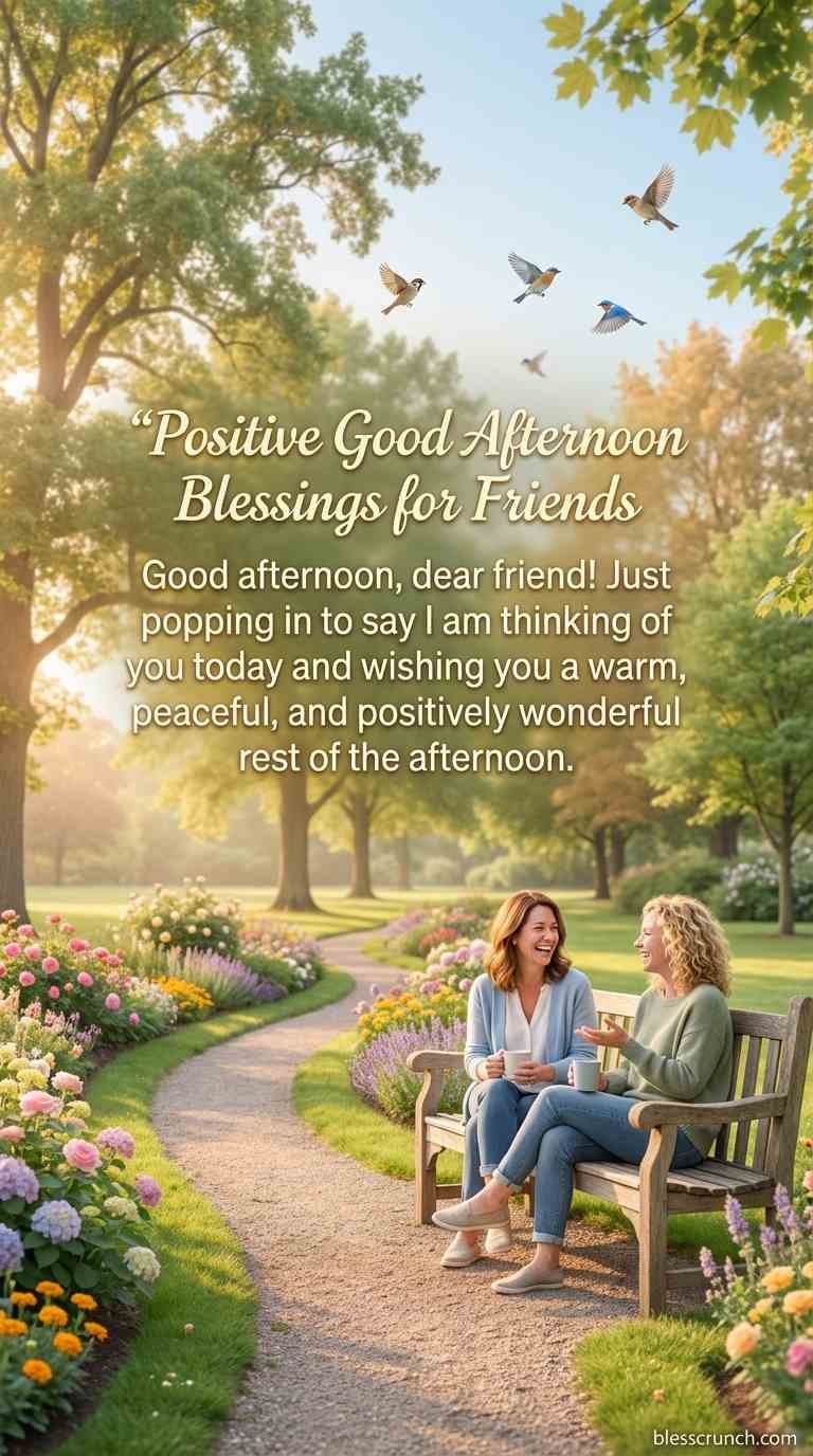 Good afternoon blessing for a friend wishing peace and positivity.