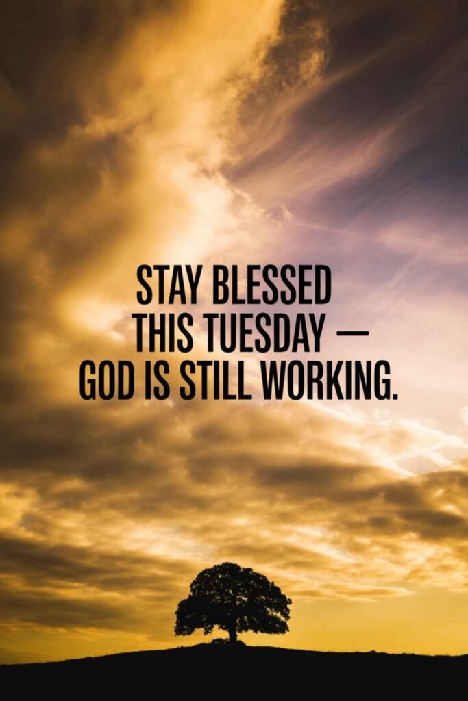 STAY BLESSED THIS TUESDAY — GOD IS STILL WORKING