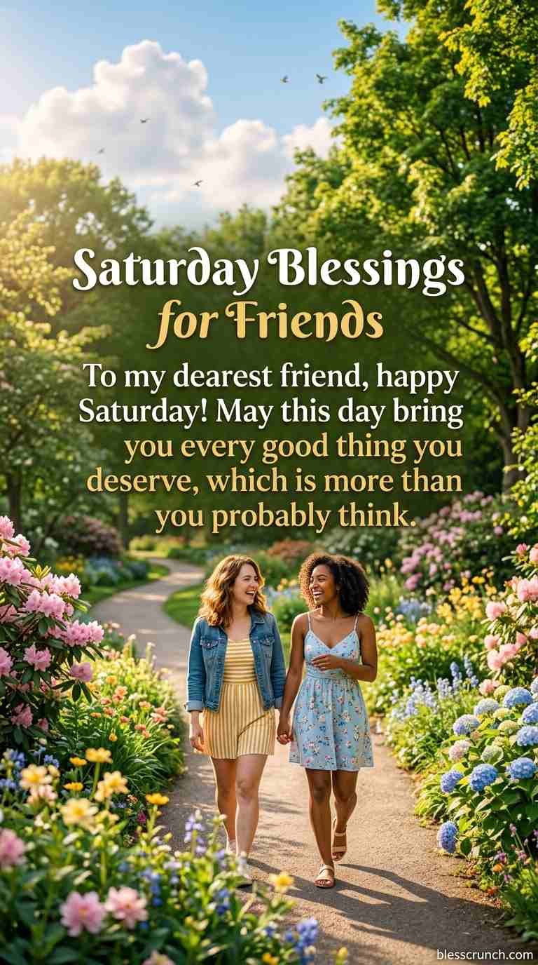 Saturday blessing wishing a dear friend happiness and all the good things they deserve.
