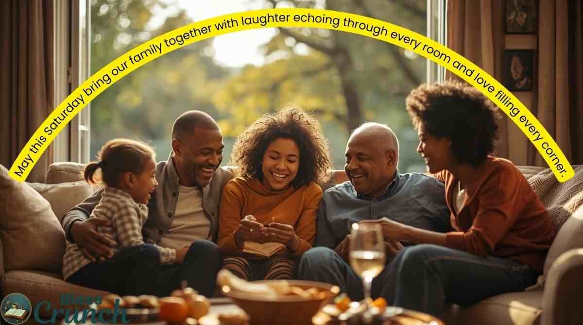 African American Saturday blessing for family bringing laughter love and togetherness