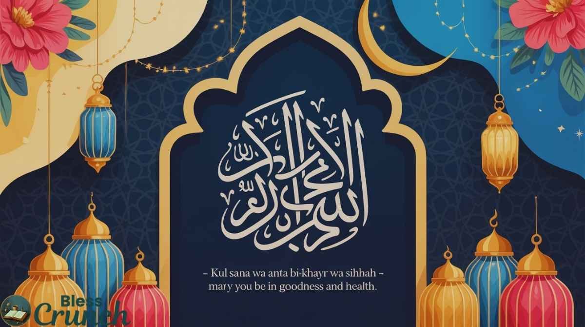 Arabic birthday blessing "Kul sana wa anta bi-khayr wa sihhah" wishing goodness and health