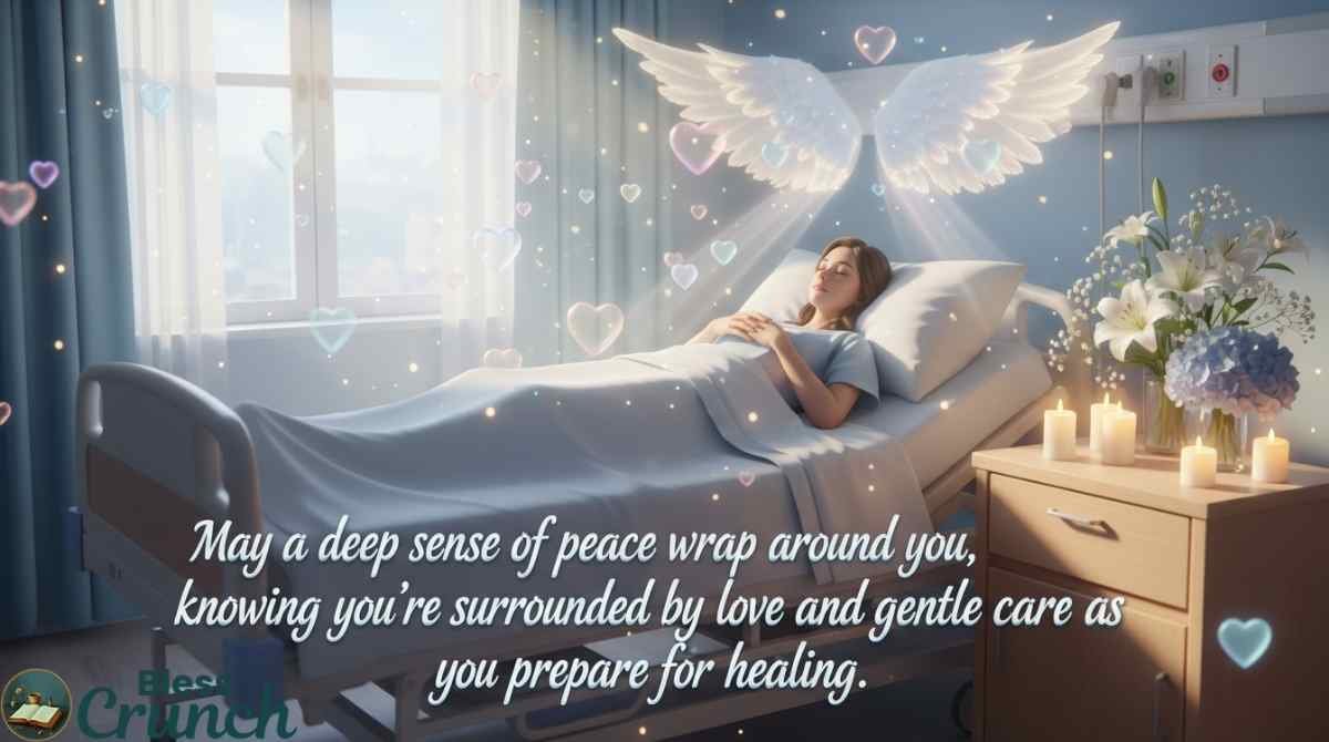 Beautiful before surgery wishes and prayers offering peace, comfort, love, and hope for healing