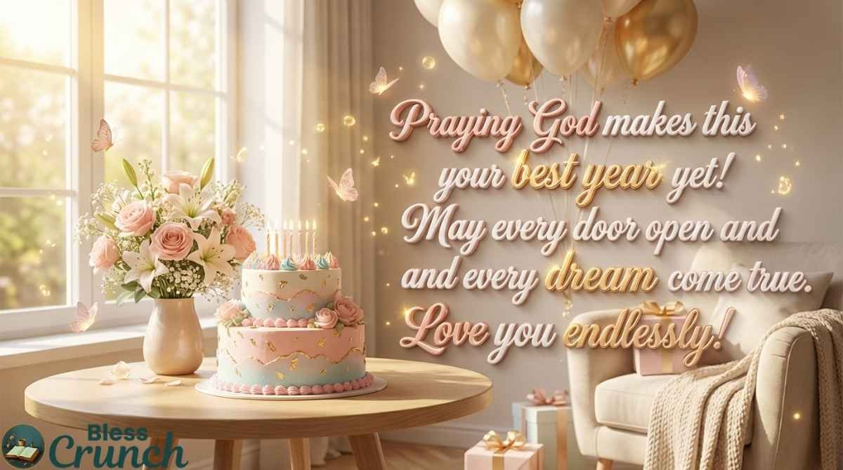 Birthday Prayer Text Messages for Sister sharing love, faith, open doors, and blessings for her best year yet