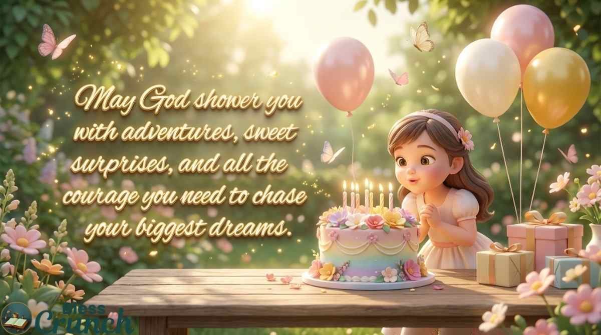 Birthday Prayers for Younger Sister asking God for courage, joy, adventures, and blessings in her life
