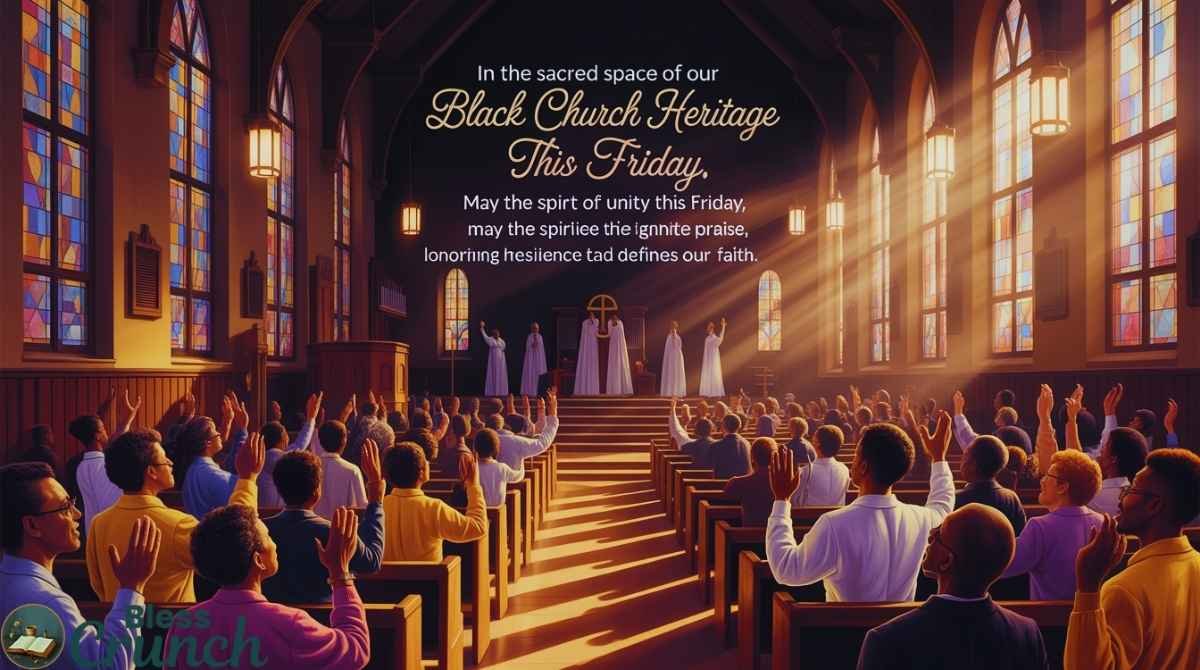 Black church Friday blessing celebrating unity praise resilience and faith heritage