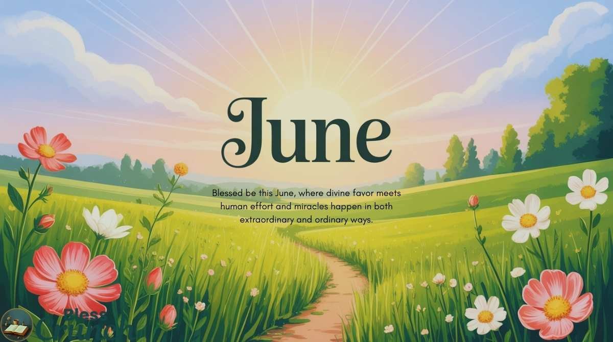 Blessed June blessing expressing divine favor miracles and faith in everyday moments