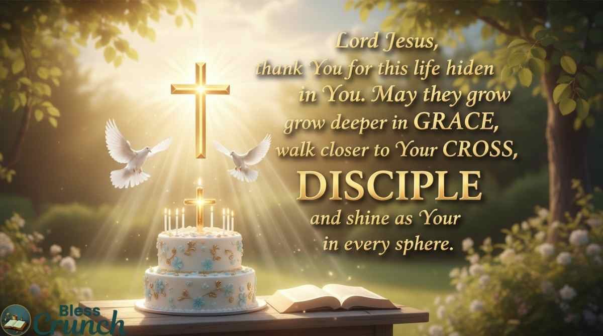 Christian Brother Birthday Prayers asking Lord Jesus for grace, spiritual growth, faith, and a life devoted to Christ