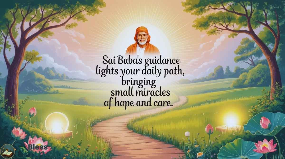 Daily guidance and miracles blessing invoking Sai Baba’s light hope and divine care
