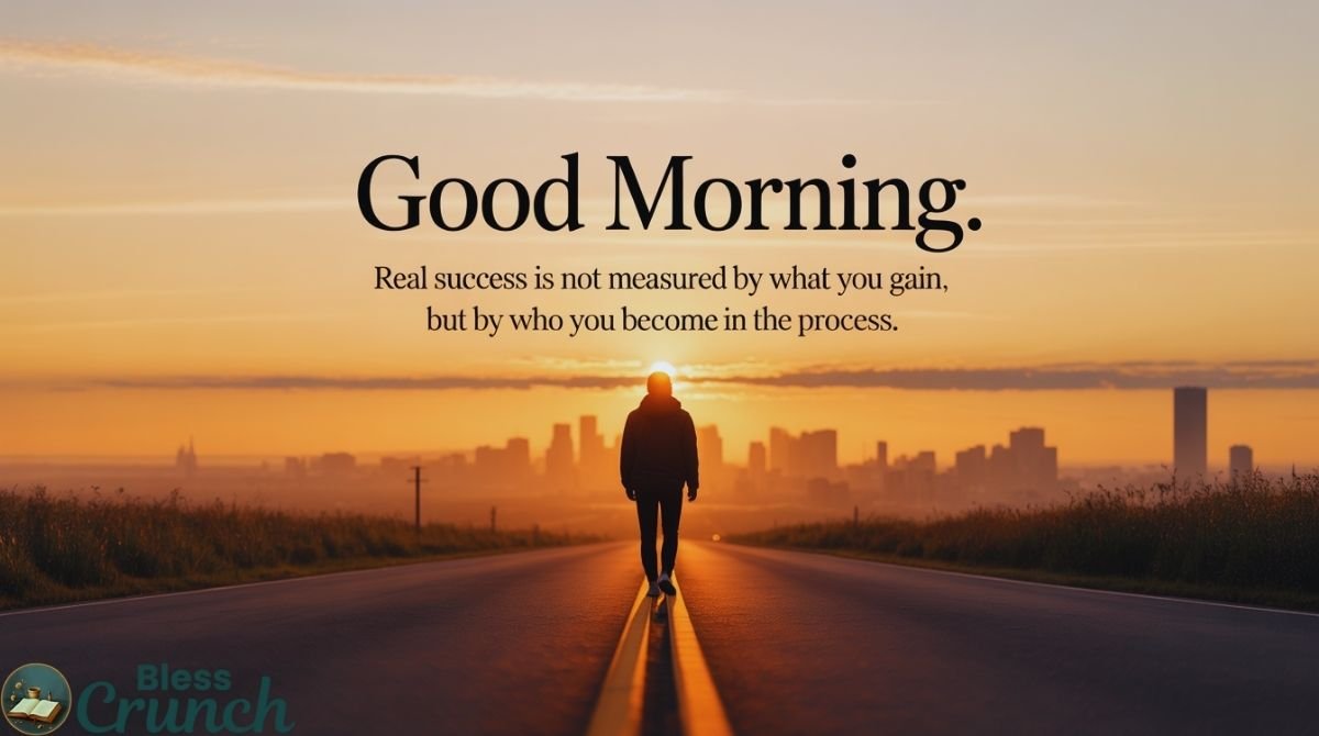 deep good morning quote about success emphasizing personal growth and character development