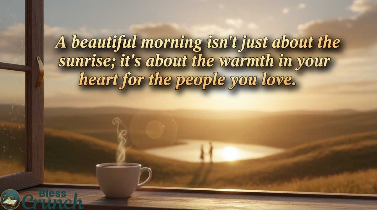 Deep Meaningful Good Morning Life Quotes about love warmth in the heart and beautiful beginnings