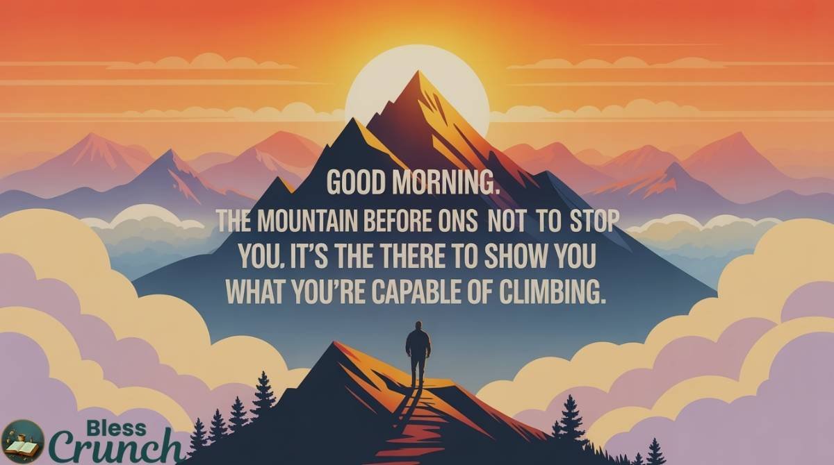 good morning quote about overcoming challenges inspiring strength resilience and determination