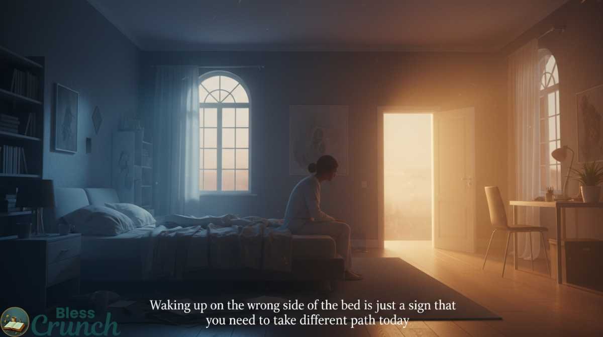 Deep Meaningful Good Morning Life Quotes about waking up on the wrong side of the bed and finding a new path for the day