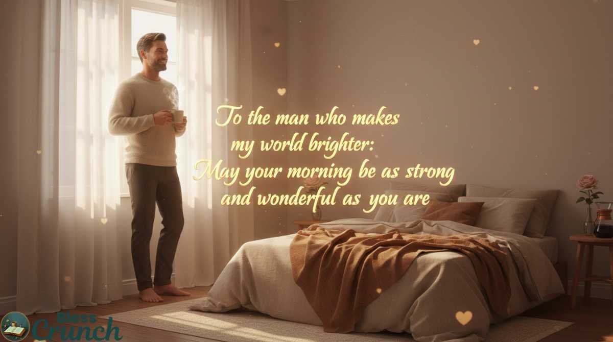 Deep Meaningful Good Morning Life Quotes heartfelt message for him wishing strength, love, and a wonderful morning