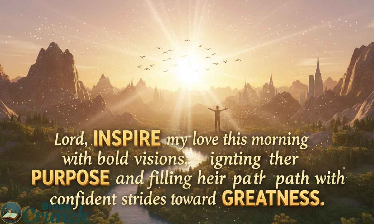 Inspirational good morning prayer for my love asking God for purpose, confidence, and guidance