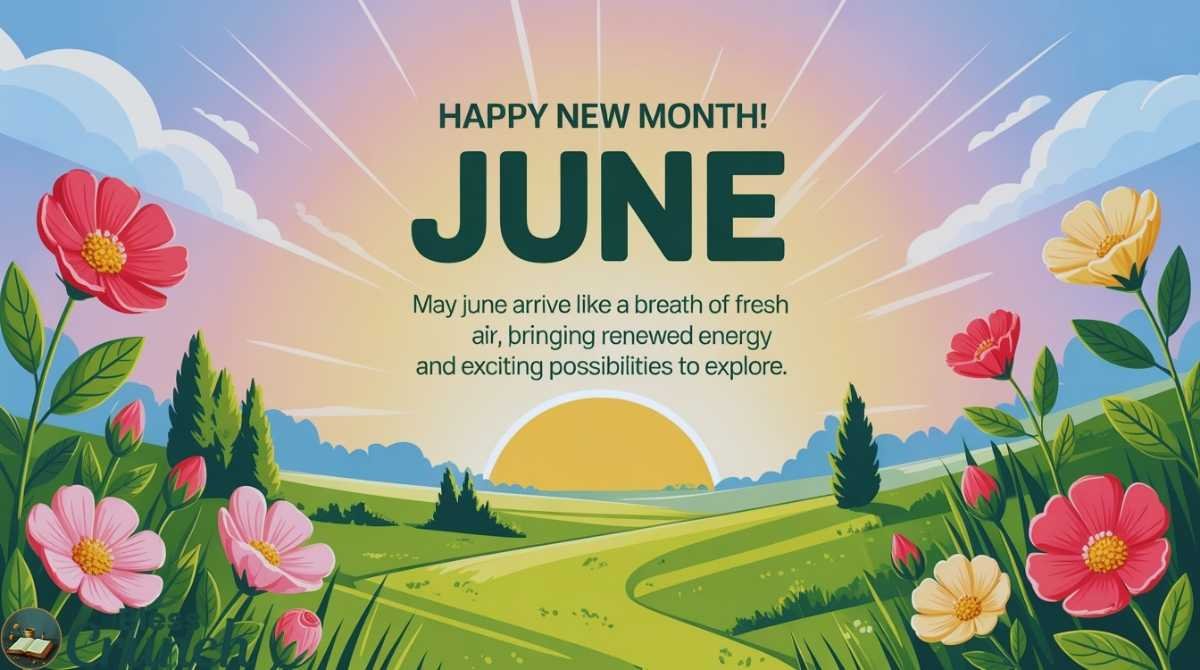 New month June blessing wishing renewed energy fresh opportunities and exciting possibilities