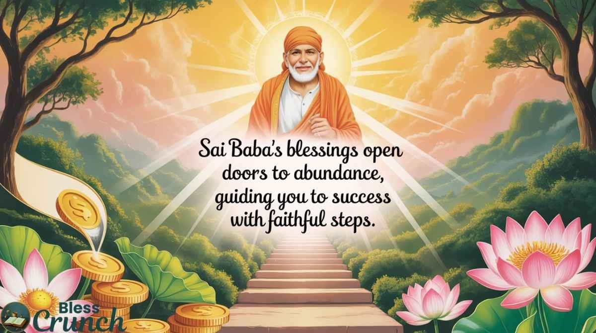 Prosperity and success blessing invoking Sai Baba’s guidance abundance and faithful progress