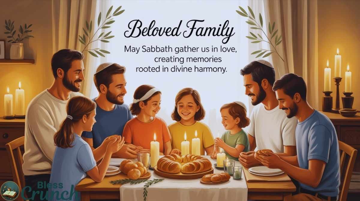 Sabbath blessing for family celebrating love togetherness and divine harmony