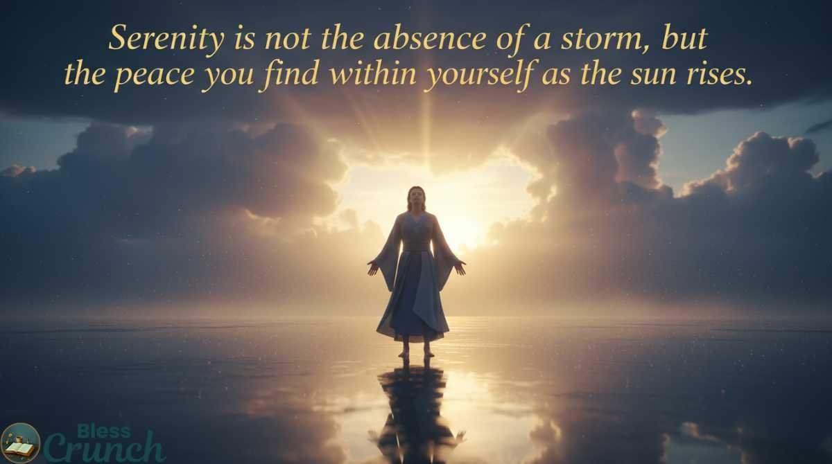 Deep Meaningful Good Morning Life Quotes about serenity, inner peace, and starting the day with calm and reflection