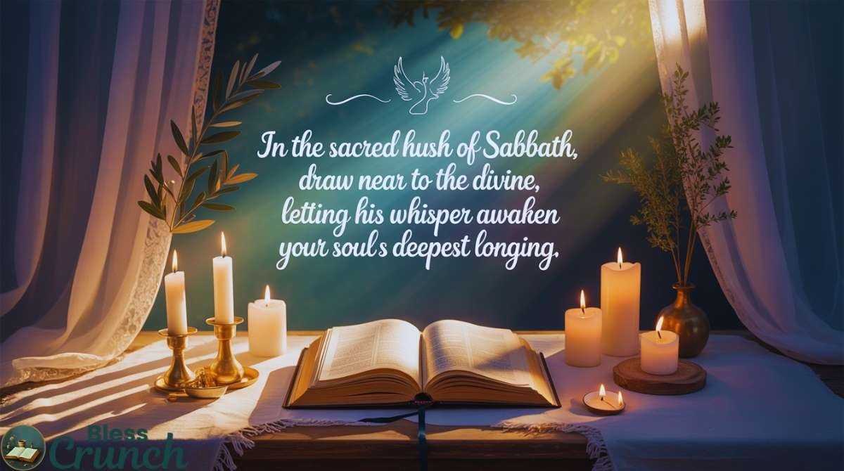 Spiritual Sabbath blessing inviting quiet reflection closeness to God and soul renewal