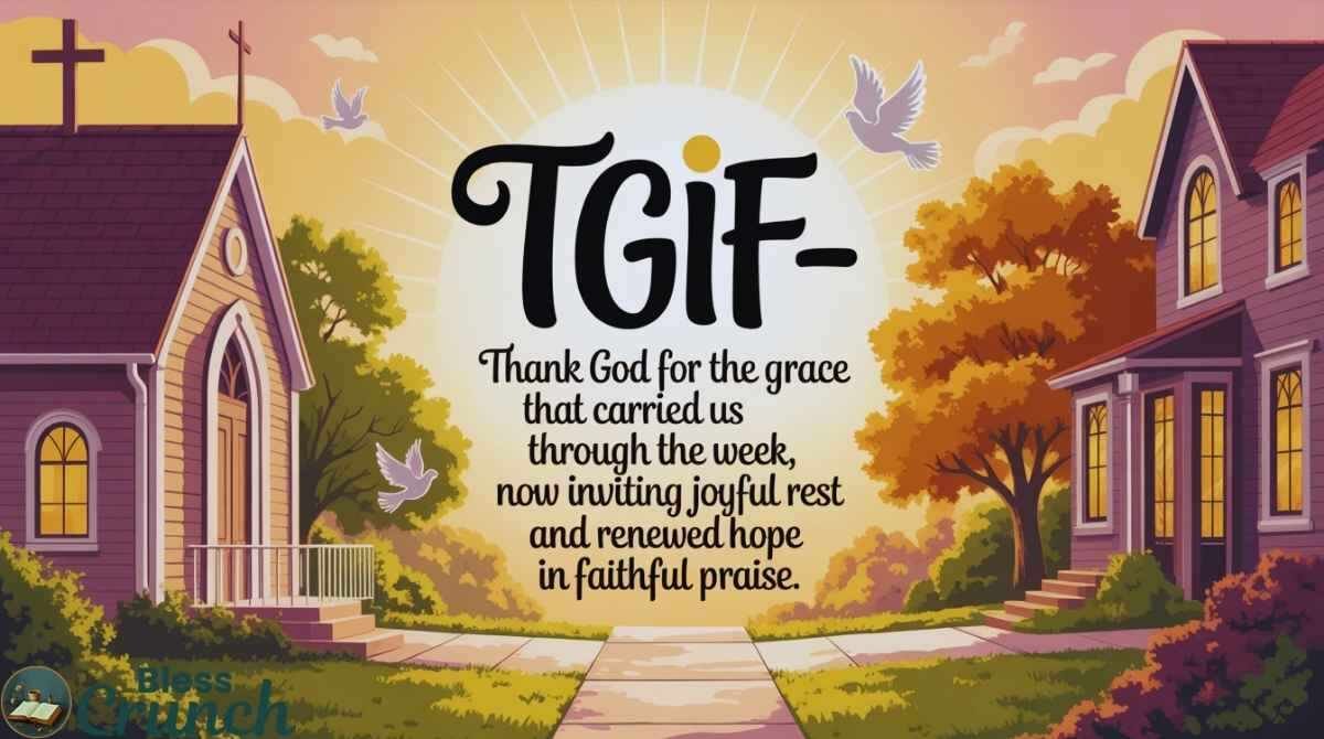 TGIF African American blessing thanking God for grace strength and joyful rest after the week