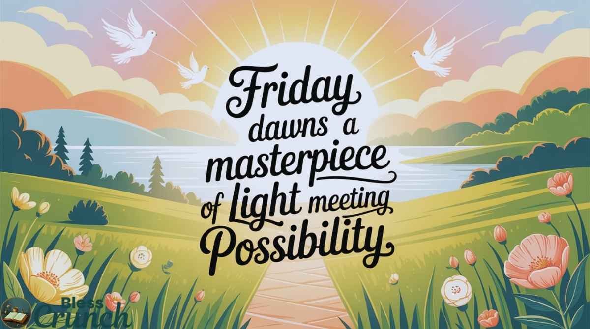 thankful friday blessing image celebrating gratitude new beginnings and peaceful possibilities
