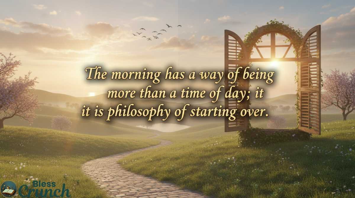 Deep Meaningful Good Morning Life Quotes about wisdom, fresh starts, and embracing each new morning as a philosophy