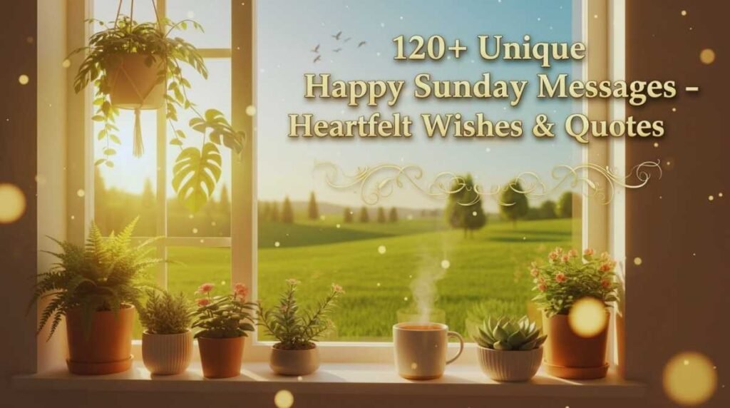 120+ unique Happy Sunday Messages Heartfelt Wishes & Quotes