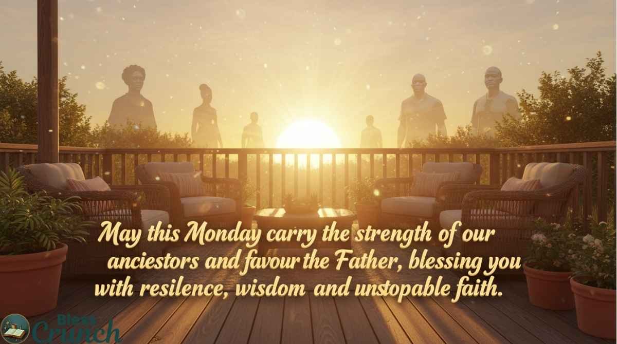 Good morning Monday blessing for African Americans, celebrating strength, faith, resilience, and wisdom