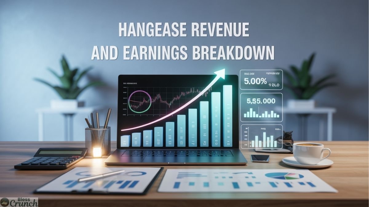 Hangease revenue growth chart display.