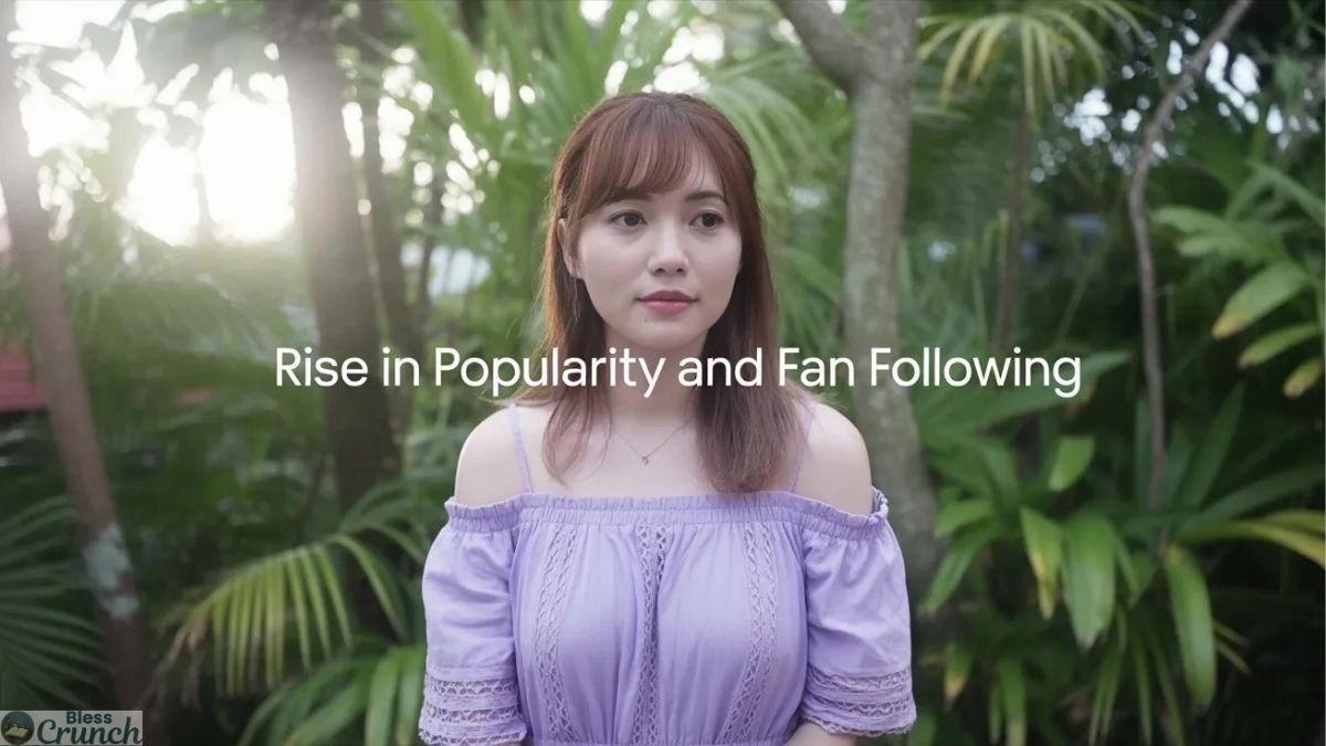 Woman in garden rise to popularity.
