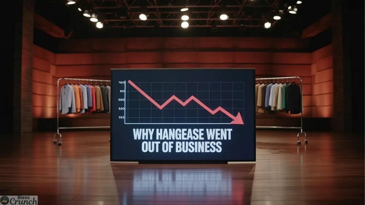 Hangease business decline chart display.