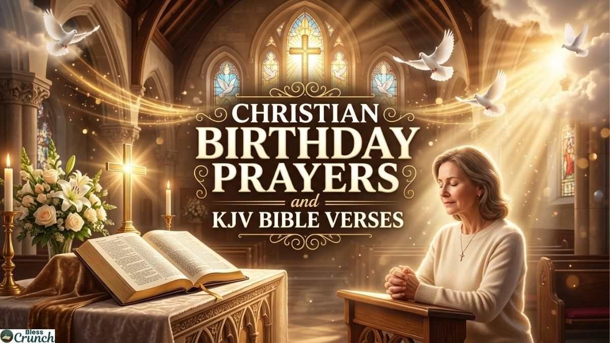 Christian birthday prayer scene