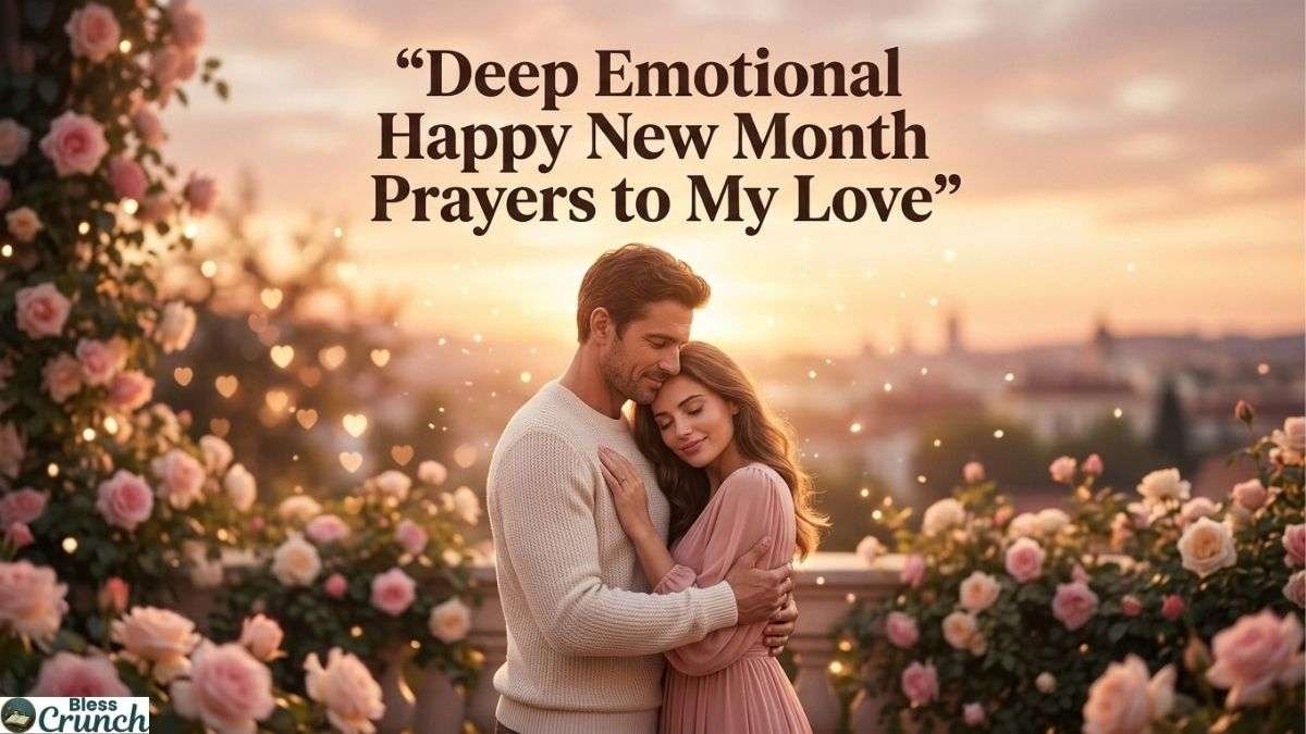 Romantic couple hugging in flower garden