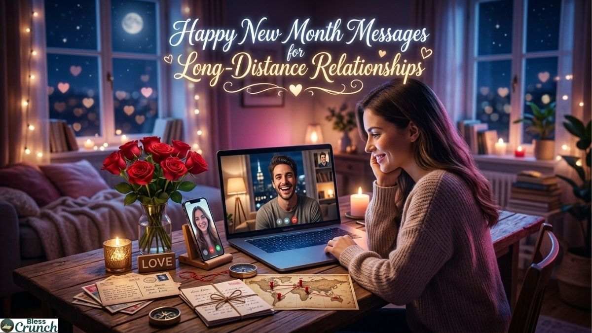 New month messages long distance love