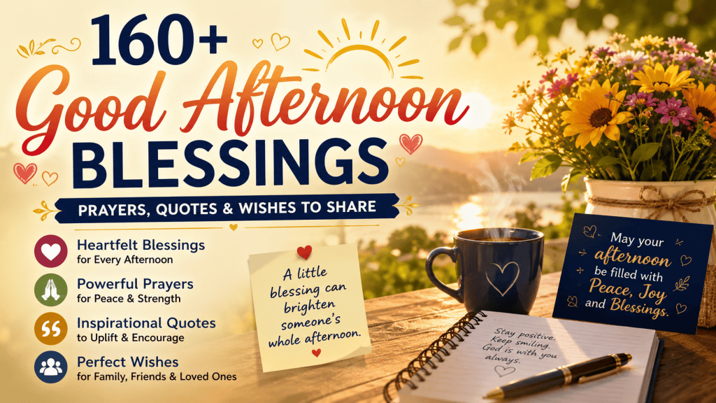 good afternoon blessings