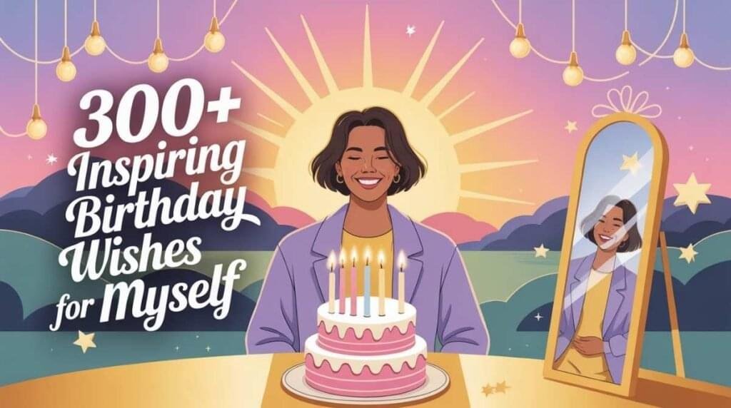 350+ Inspiring Birthday Wishes for Myself to Reflect & Shine